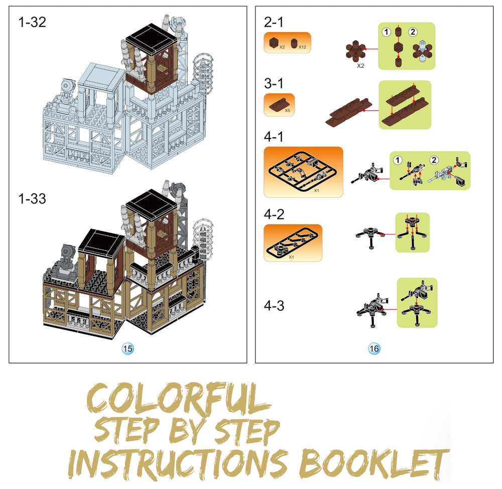 Military Base Army Building Blocks Set bricks compatible with major brands