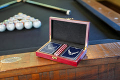 Five dice included to complement two card decks