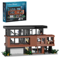 Millionspring house-building set with romance-film architecture blocks for display.