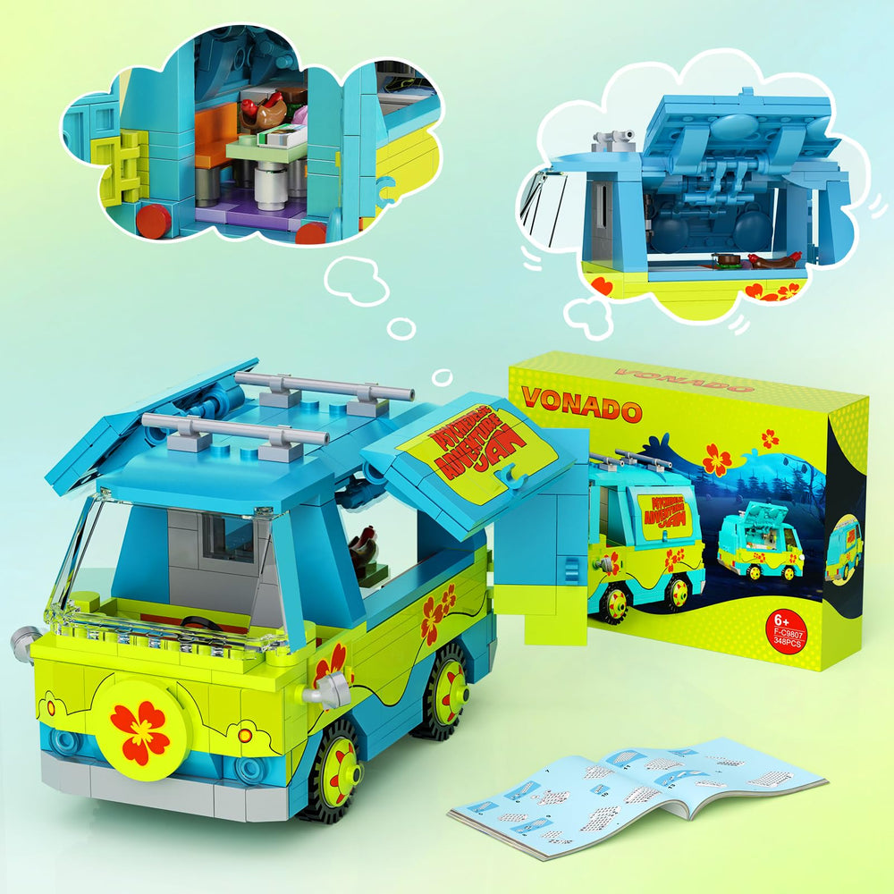 Millionspring mysterious van toy with back door open and rich details.