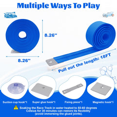 Mimeng Uomo three-hook system secures the track on various smooth surfaces.
