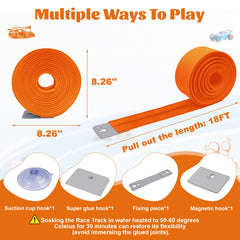 Mimeng Uomo three-type hooks securely fasten track on walls, windows, desks.