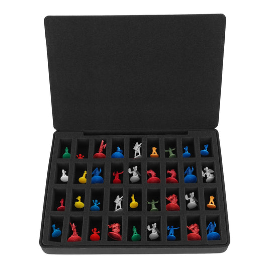 Minahao hard EVA miniature case with outer shell protects minis during travel and storage.