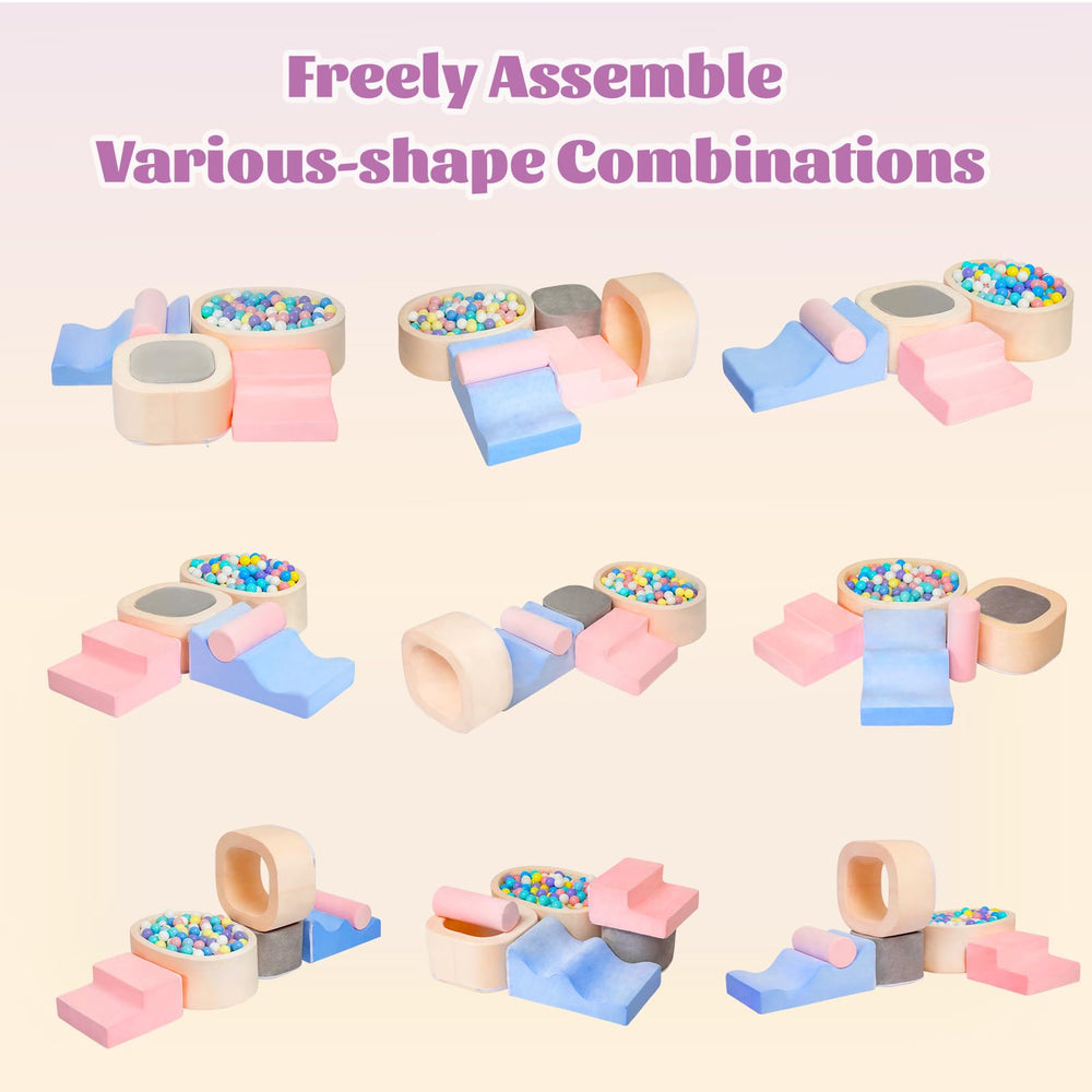 Mind-Action durable foam blocks rebound after compression for safe, lasting play.