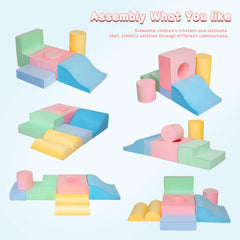 MIND&ACTION deformable cylinders expand layouts for growing toddlers during indoor adventures.