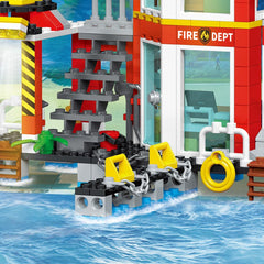 MindBox City Marine Fire Station creative play scenario for groups