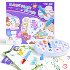 MINDNOOK Magic Brush Set: color-changing brushes powering mess-free art at home.
