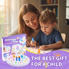 MINDNOOK Reusable mess-free art station keeps art time organized.