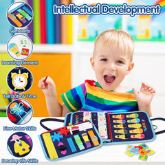 MindPal Busy Board puzzles encourage problem solving and color recognition