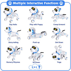 MindPal robot dog singing dancing captures lively performances for imaginative kids.