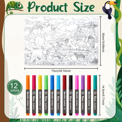 Mindsoft fabric markers set—12 colors for vibrant decorating.