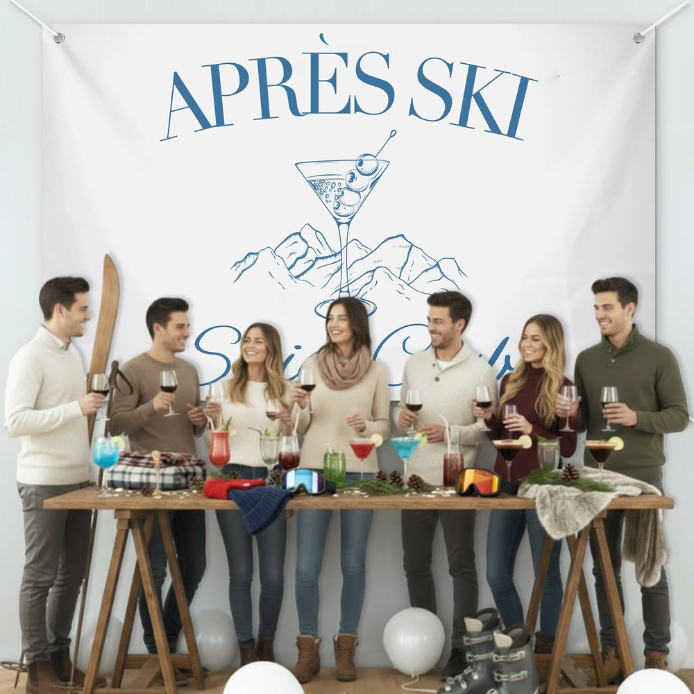 Mindsoft Apres Ski Lightweight Polyester Backdrop folds easily for storage.