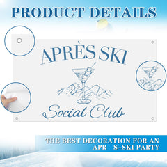 Mindsoft Apres Ski Wall Decor ideal for backdrop walls and live streams.