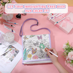 Mindsoft kids craft activity bag ready for on-the-go art
