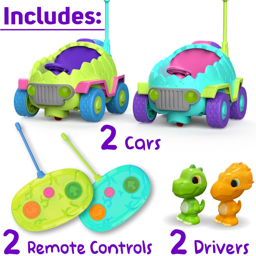 MindSprout Dino Chasers car with headlights and sounds for sensory exploration