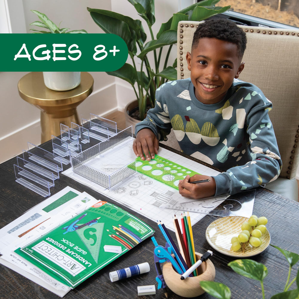 MindWare Art-chitect drawing compass for accurate measurements in kid-friendly designs.