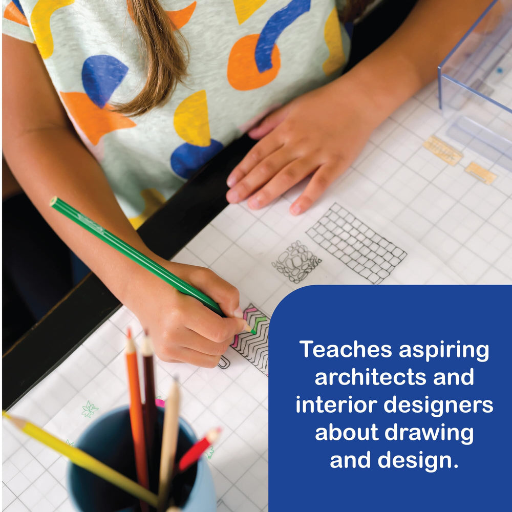 MindWare Art-chitect walls help children assemble realistic room layouts with precision.