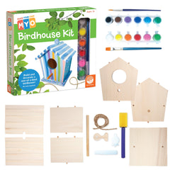 MindWare birdhouse kit precut wood pieces ready for easy assembly and creativity