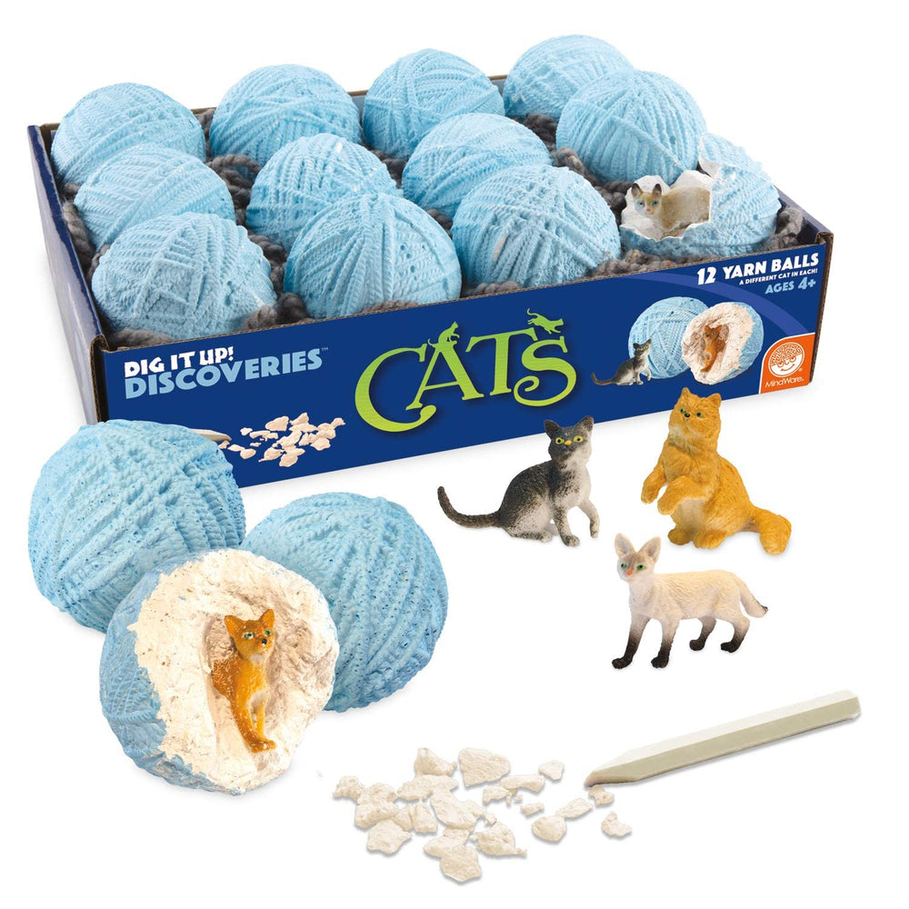 MindWare Dig It Up Cats ball for hands on discovery and learning