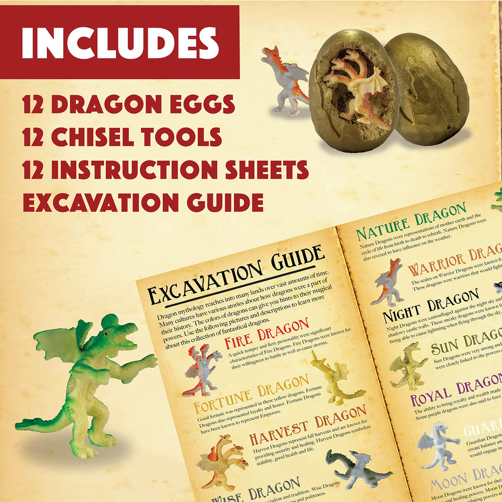 MindWare Dig It Up! Dragon Eggs guidebook offers myth facts and activity ideas.