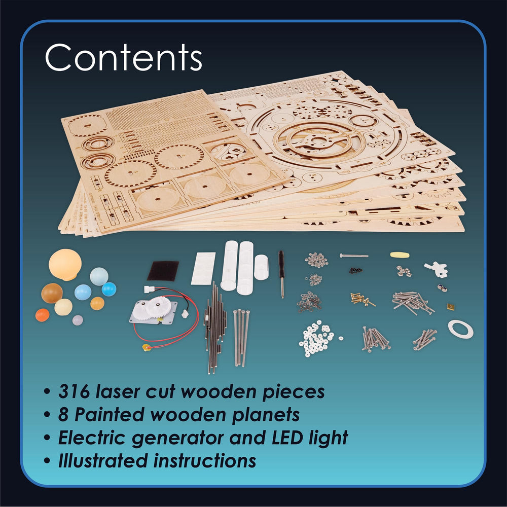 MindWare Gearjits screws secure the structure for a sturdy finished model.