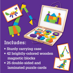 MindWare Imagination Magnets 50 puzzles spark problem solving.