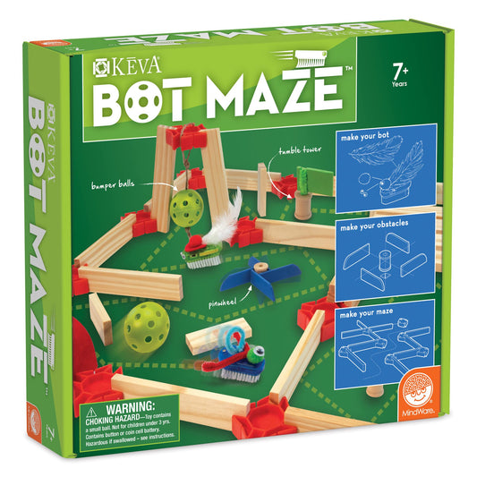 MindWare KEVA Maker Bot Maze planks enable creative engineering play.
