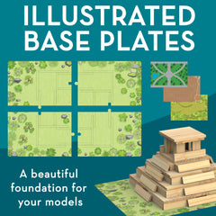 MindWare KEVA Monuments base plates arranged for stable builds