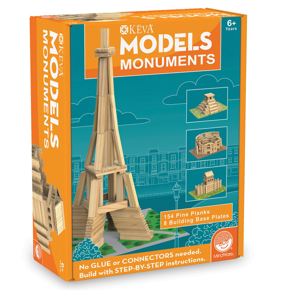 MindWare KEVA Monuments Eiffel Tower close-up for hands-on learning