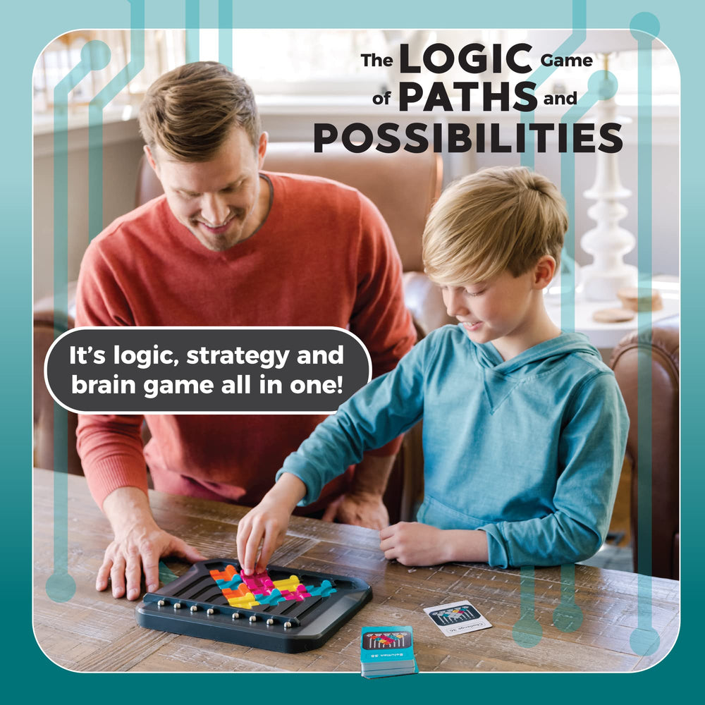 MindWare Marble Circuit tiles with rotating paths for dynamic puzzle play.