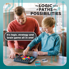 MindWare Marble Circuit tiles with rotating paths for dynamic puzzle play.