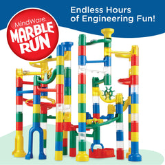MindWare marble run durable pieces closeup highlights dependable components for creative play