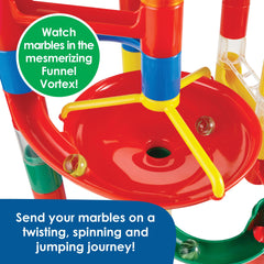 MindWare marble run marbles x20 captures bright, rolling marbles for speedy track adventures