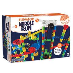 MindWare Marble Run track splitter enables branching paths.