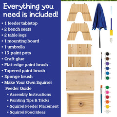 MindWare MYO Squirrel Feeder Kit brushes support precise painting