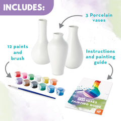 MindWare Paint Your Own Vases color palette for vibrant customization ideas