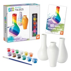 MindWare Paint Your Own Vases: white porcelain vases ready for personalized designs