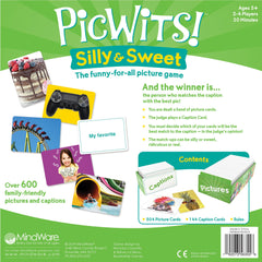 MindWare PicWits suitable for four or more players and ages six and up.