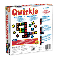 MindWare Qwirkle color shapes tiles highlight variety for matching.