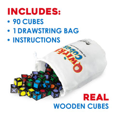 MindWare Qwirkle Cubes family gaming: easy setup for shared fun across ages