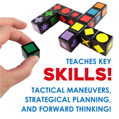 MindWare Qwirkle Cubes wooden set includes 90 cubes and clear instructions