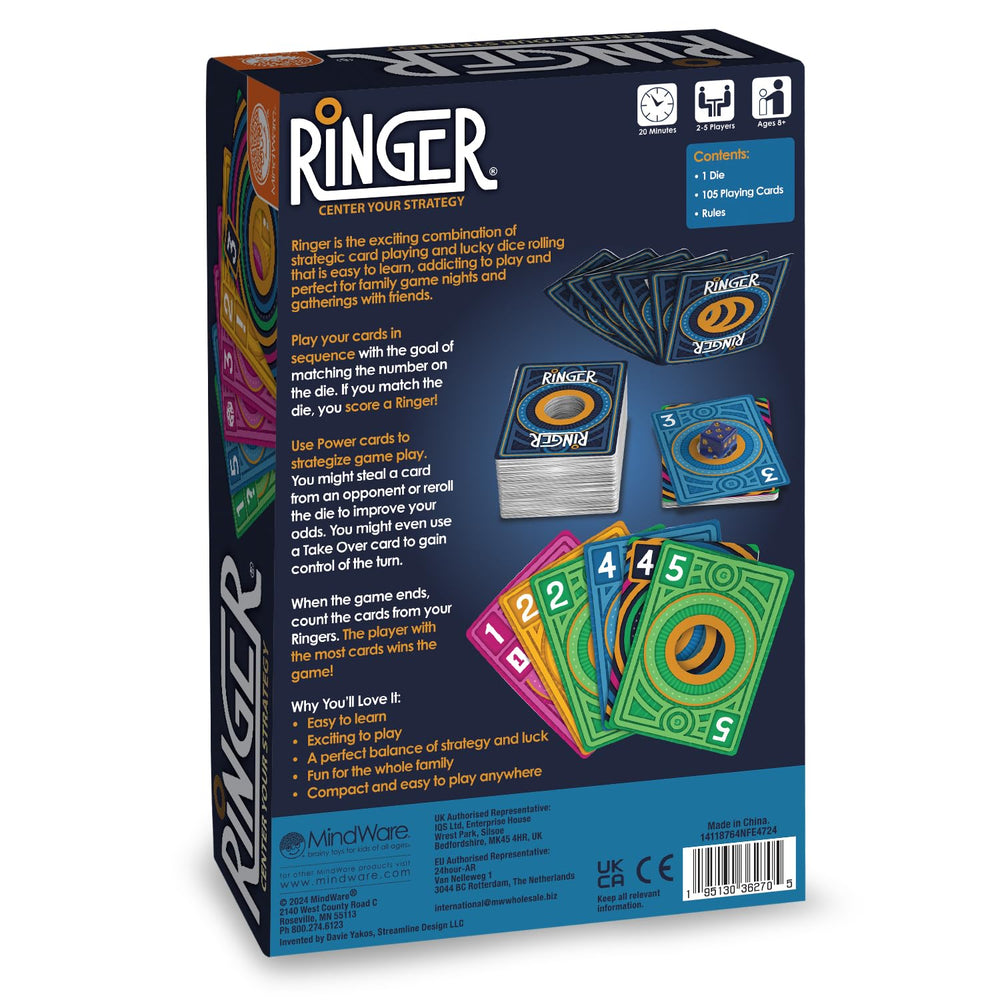 MindWare Ringer supports 2 to 5 players for shared fun.