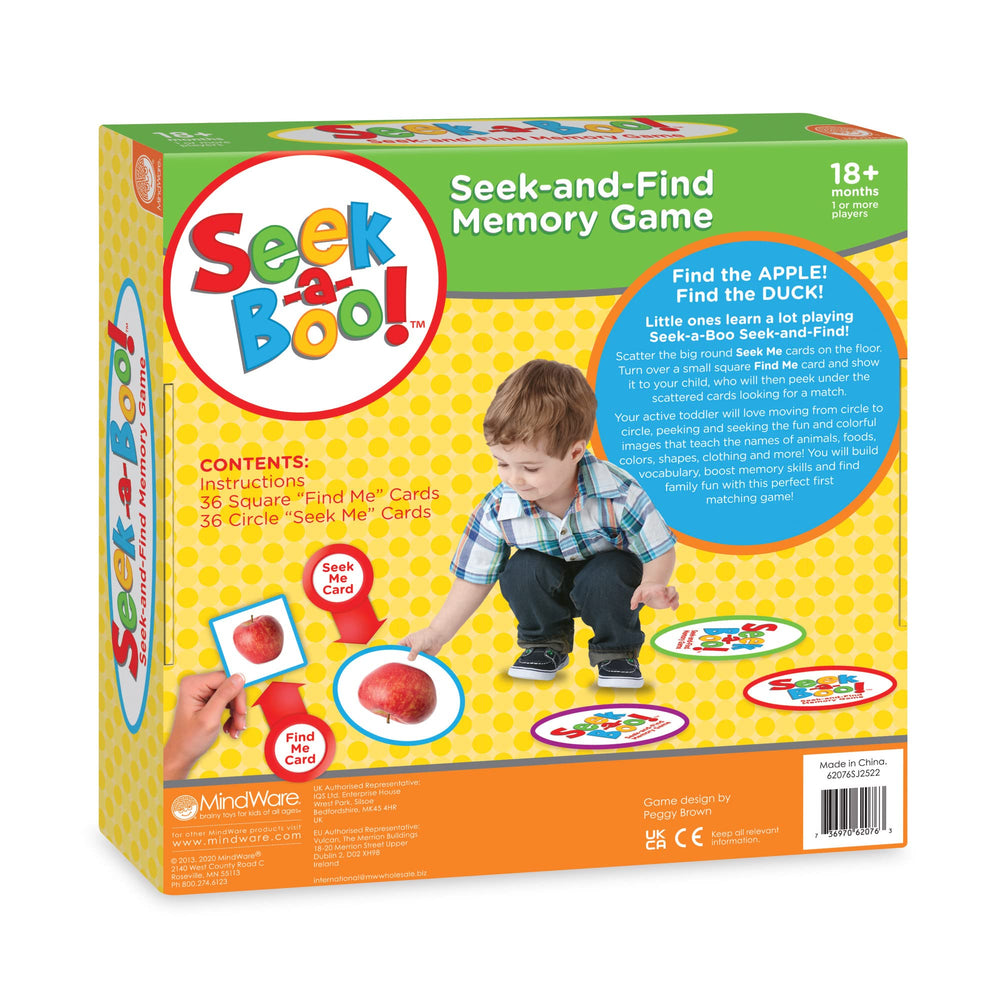 MindWare Seek-a-Boo setup on a table for cooperative learning.