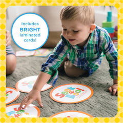 MindWare Seek-a-Boo memory game shown during family play.