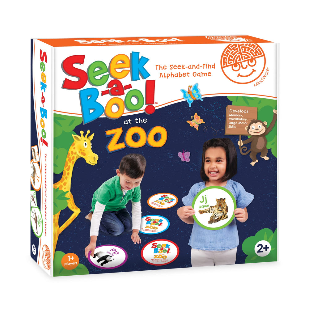 MindWare Seek-a-Boo at The Zoo color animal cards support early recognition