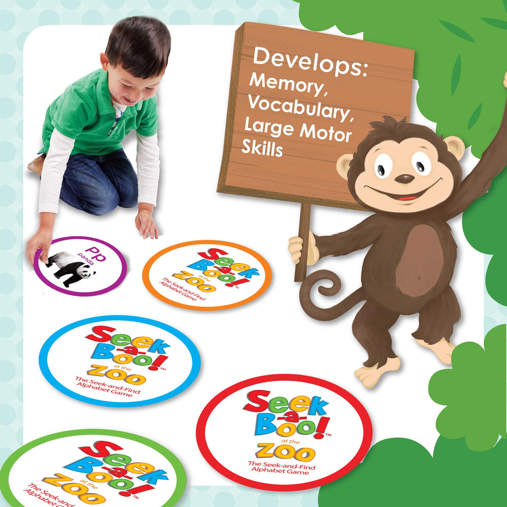MindWare Seek-a-Boo's animal visuals nurture playful interaction during family game time