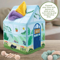 MindWare Sensory Sprouts soft greenhouse design adds nursery-friendly charm.