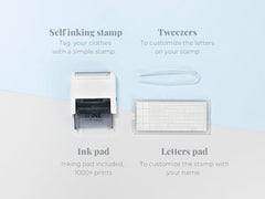 The MINE Stamp Compact ink cartridge delivers long-lasting black ink for many washes.