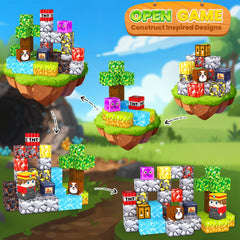 Minecftoy non-toxic ABS magnets with rounded edges prioritize safe play.