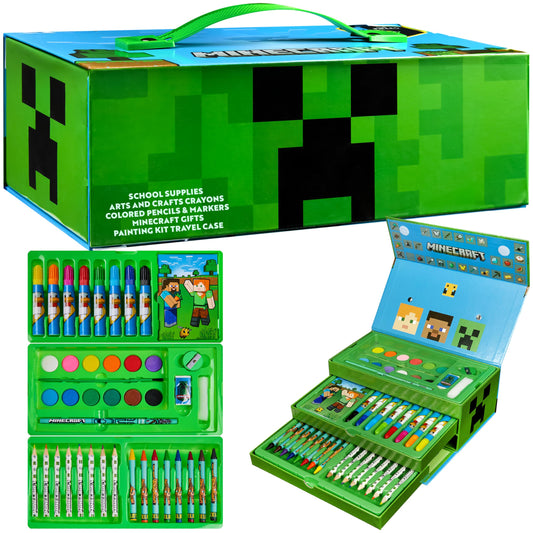 Minecraft colored pencils set for kids for vibrant drawings and coloring activities